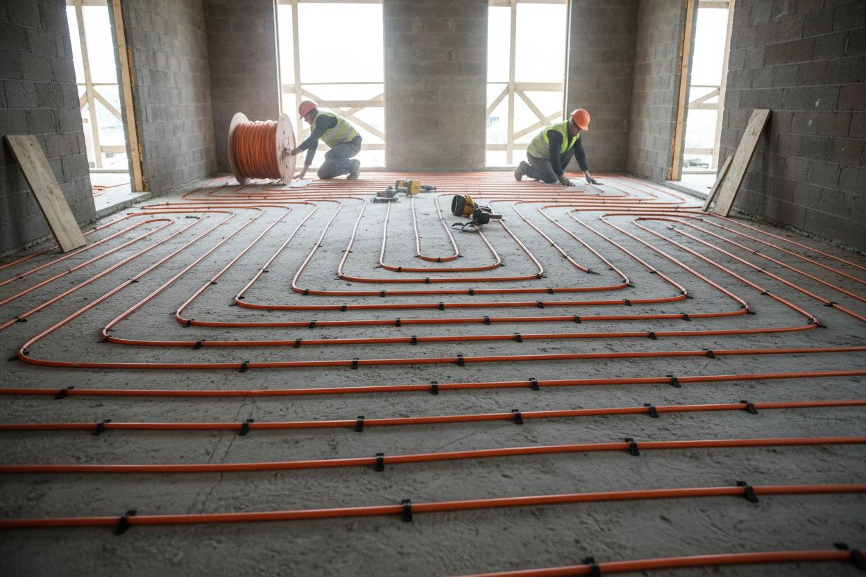 Réseau chauffage bâtiment tertiaire